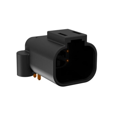 Amphenol Industrial Automotive Connector Male Black PCB 4 Way Screw Termination 13A Current ATF13-4P-BM13