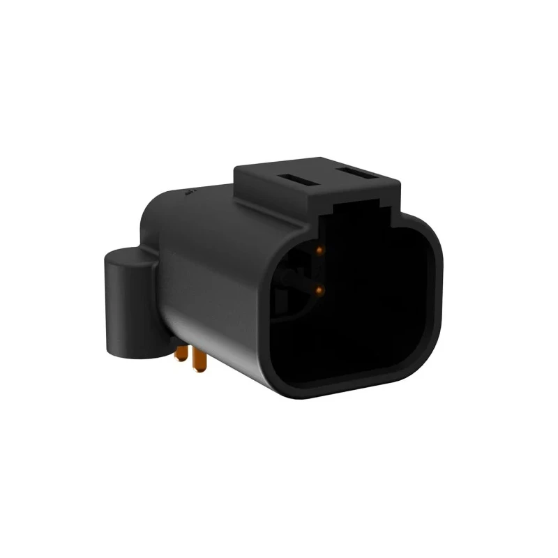 Amphenol Industrial Automotive Connector Male Black PCB 4 Way Screw Termination 13A Current ATF13-4P-BM13