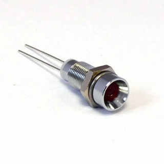 CML Innovative Technologies Red Panel Mount Indicator, Single Colour Red LED, M6 Termination, IP40, 2V, 16mm Length 19030003