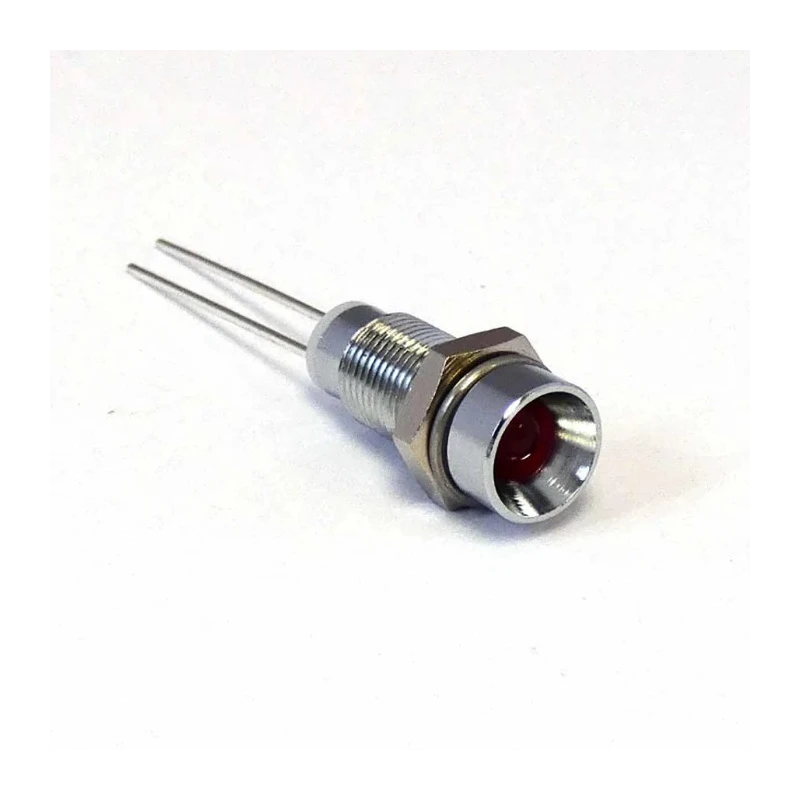 CML Innovative Technologies Red Panel Mount Indicator, Single Colour Red LED, M6 Termination, IP40, 2V, 16mm Length 19030003