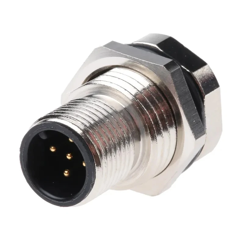 Brad from Molex Industrial Circular Connector 5 Contacts Panel Mount M12 Socket Male IP68 250V 4A 1200700235