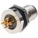 Brad from Molex Industrial Circular Connector 5 Contacts Panel Mount M12 Socket Male IP68 250V 4A 1200700235