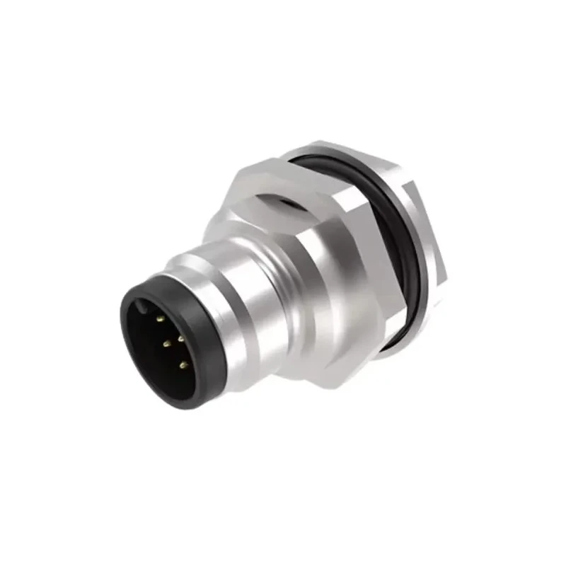 Brad from Molex Industrial Circular Connector 5 Contacts Panel Mount M12 Socket Male IP68 250V 4A 1200700235