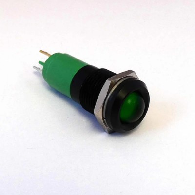 CML Innovative Technologies Green Panel Mount Indicator 24V AC/DC, IP67, Solder Tab, M14 192A1355