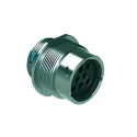 Amphenol Industrial Circular Connector Cable Socket Female, 8 Contacts, IP67/IP69K, Crimp Termination, Zinc Alloy AHDM04