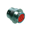 Amphenol Industrial Circular Connector Cable Socket Female, 8 Contacts, IP67/IP69K, Crimp Termination, Zinc Alloy AHDM04