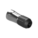 Amphenol Industrial Duramate AHDMSize 18 Straight Circular Connector Backshell, Aluminium Alloy, Black, M32 x AHDMBS-18-002