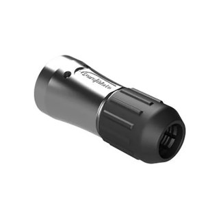 Amphenol Industrial Duramate AHDMSize 18 Straight Circular Connector Backshell, Aluminium Alloy, Black, M32 x AHDMBS-18-002