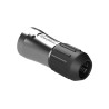 Amphenol Industrial Duramate AHDMSize 18 Straight Circular Connector Backshell, Aluminium Alloy, Black, M32 x AHDMBS-18-002