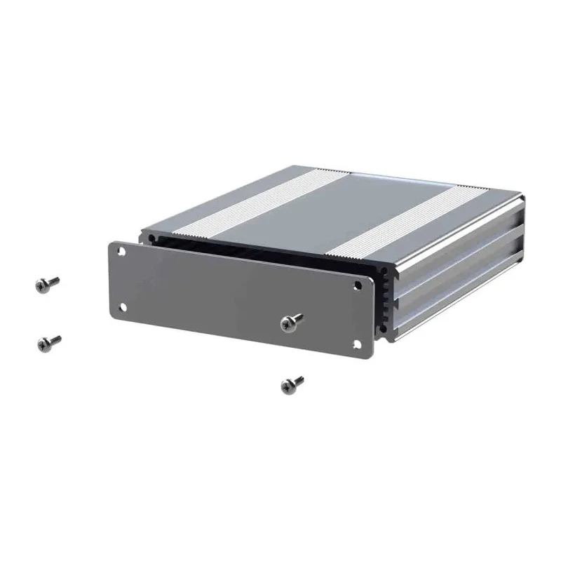 RS PRO Silver Anodised Aluminium Instrument Case 30 mm Height, 220 mm Length, 108.5 mm Width 195-1544