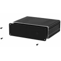 RS PRO Black Aluminium Instrument Case 53.8 mm x 220 mm x 169.8 mm 195-1526