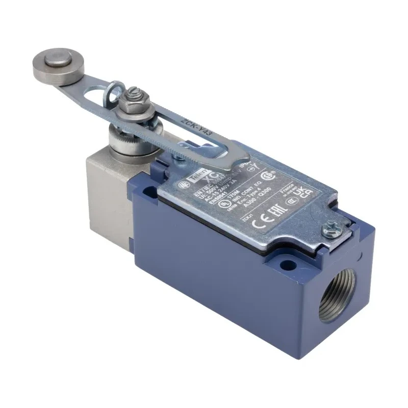 Telemecanique Sensors XCKJ Series Roller Lever Limit Switch, 1 NO/1 NC, IP66, Zamak Housing, 50V AC/DC, 3A 