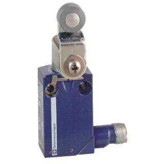 Telemecanique Sensors Roller Lever Limit Switch, SPDT, IP68/IP66/IP67, Zinc Zamak Alloy Housing, 240V AC, Model XCMD2116M12