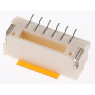 JST GH Series Straight Surface PCB Header, 6 Contacts, 1.25 mm Pitch, 1 Row, Shrouded BM06B-GHS-TBT(LF)(SN)