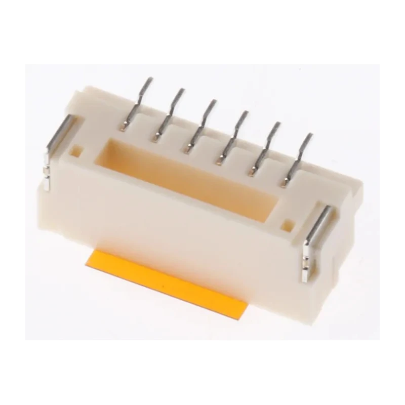 JST GH Series Straight Surface PCB Header, 6 Contacts, 1.25 mm Pitch, 1 Row, Shrouded BM06B-GHS-TBT(LF)(SN)