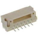 JST GH Series Right Angle Surface PCB Header 6 Contacts 1.25 mm Pitch 1 Row Shrouded SM06B-GHS-TB(LF)(SN)