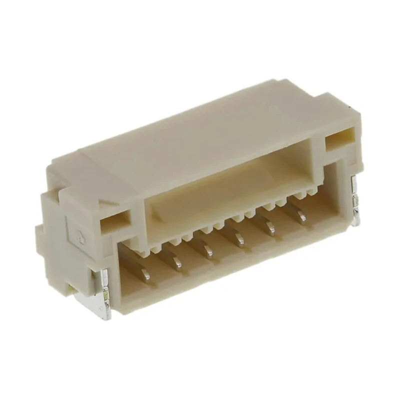 JST GH Series Right Angle Surface PCB Header 6 Contacts 1.25 mm Pitch 1 Row Shrouded SM06B-GHS-TB(LF)(SN)