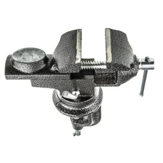 RS PRO Bench Vice with Clamp Mount, Jaw Width 65 mm, Jaw Opening 60 mm, Jaw Depth 30 mm, Weight 2.1 kg 752-2428