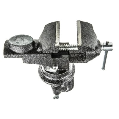 RS PRO Bench Vice with Clamp Mount, Jaw Width 65 mm, Jaw Opening 60 mm, Jaw Depth 30 mm, Weight 2.1 kg 752-2428