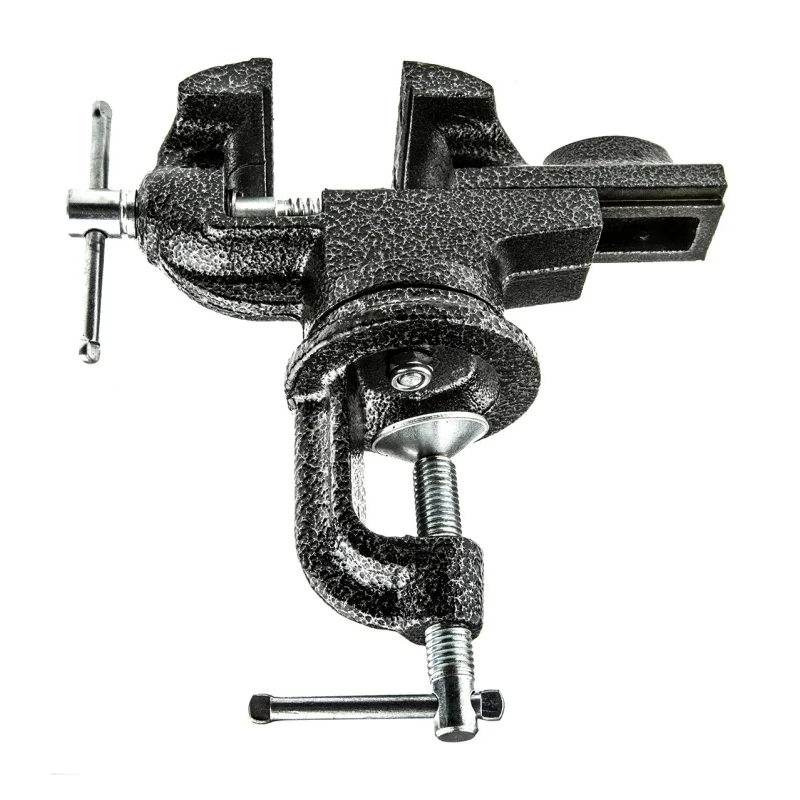 RS PRO Bench Vice with Clamp Mount, Jaw Width 65 mm, Jaw Opening 60 mm, Jaw Depth 30 mm, Weight 2.1 kg 752-2428