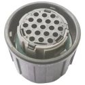 ITT Cannon APD 19 Pole Straight Standard DIN Plug 48V DC Cable Male Crimp Termination 121583-0121