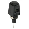 Schutzinger 4 mm Black Polyamide 66 Test Connector, 60V, 5A ESD 6554 / SW