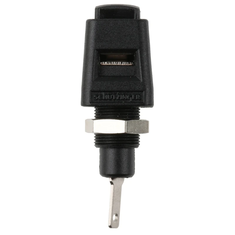 Schutzinger 4 mm Black Polyamide 66 Test Connector, 60V, 5A ESD 6554 / SW