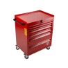 RS PRO Heavy Duty 6 Drawer Wheeled Steel Roller Cabinet, Central Locking, 450mm x 630mm x 830mm, 47.7 kg 753-1570