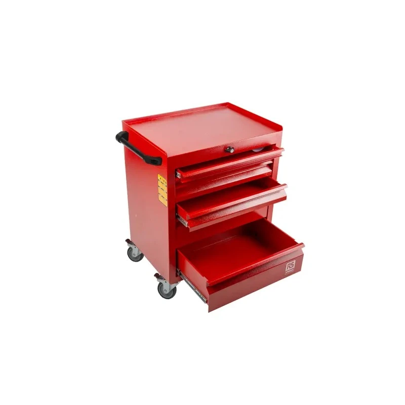 RS PRO Heavy Duty 6 Drawer Wheeled Steel Roller Cabinet, Central Locking, 450mm x 630mm x 830mm, 47.7 kg 753-1570