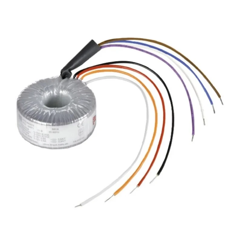Block Toroidal Transformer 230 V AC Primary, 2 x 18 V AC Secondary, 2 Outputs 80 VA RKD 80/2x18