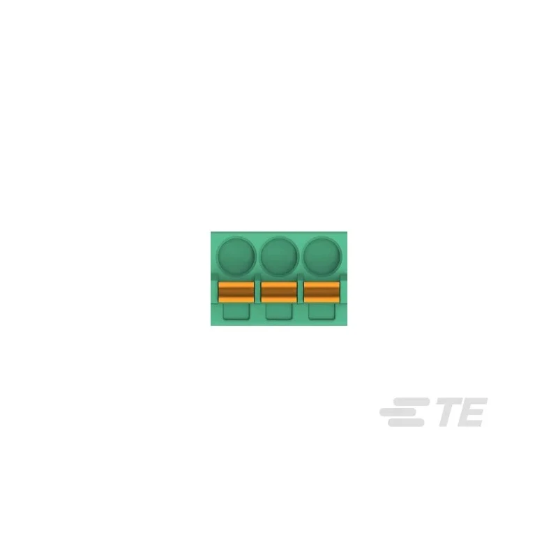 TE Connectivity Pluggable Terminal Block, 3-Contact, 3.5 mm Pitch, 1 Row, 150V AC, 8A Current, Phosphor Bronze 2350398-3