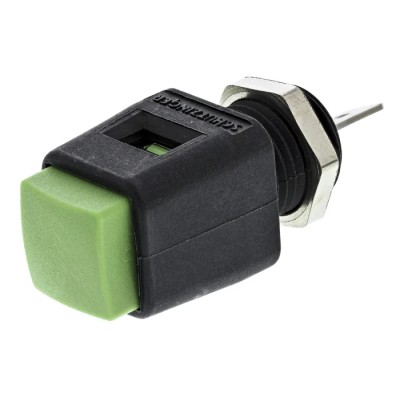 Schutzinger 4 mm Green Terminal Post Polyamide 66 Body, Quick Release Panel Mount Single Pole Connector ESD 498 / GN
