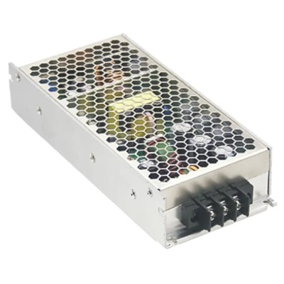 MEAN WELL 200W Railway Certified Regulated Isolated DC-DC Converter, 24V DC Output, 67.2-110V DC Input, Chassis RSD-200D-24