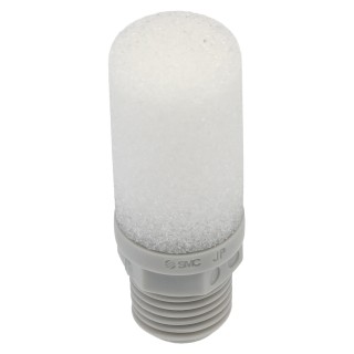 SMC Resin Pneumatic Silencer 1 MPa Threaded Male R 1/4 inch Connection Noise Reduction 30dB AN20-02