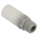 SMC Resin Pneumatic Silencer 1 MPa Threaded Male R 1/4 inch Connection Noise Reduction 30dB AN20-02