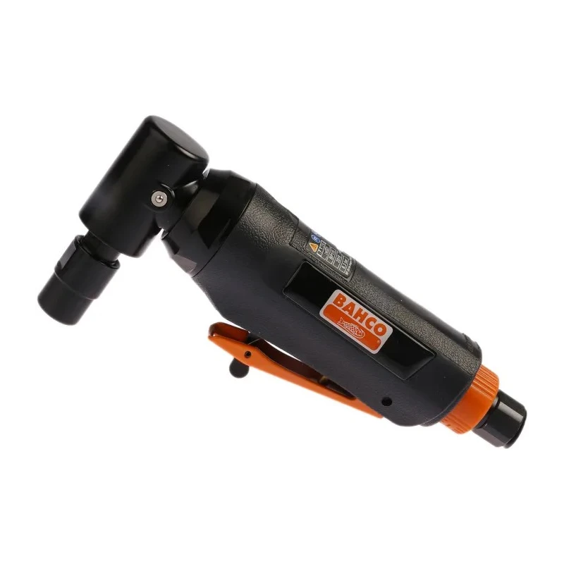 Bahco Air Angle Grinder with Rubber Grip Handle 164W Power, 20000rpm Speed, 6.3 Bar Pressure BP115