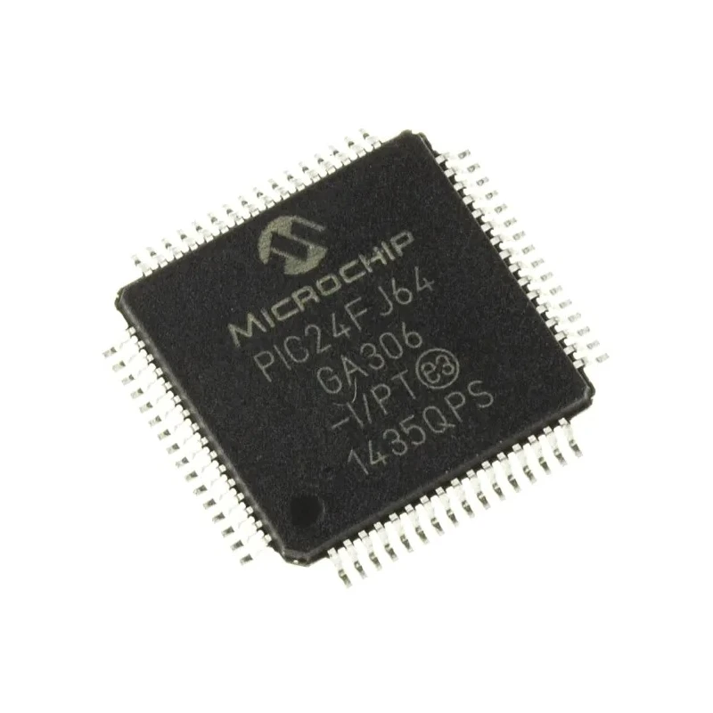 Microchip 16 bit PIC PIC24FJ Microcontroller 32 MHz 64kB FLASH 64-Pin TQFP PIC24FJ64GA306-I/PT
