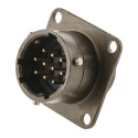 Souriau Sunbank by Eaton MIL Spec Circular Connector Copper Alloy Straight 10 Way Panel Mount 7.5A 85102E1210P50