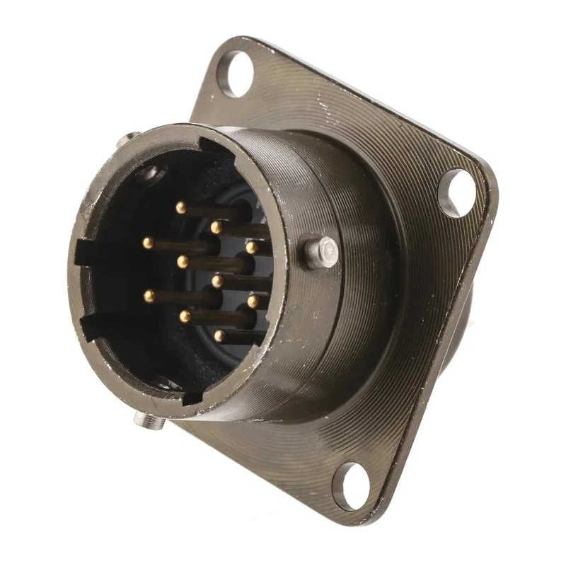 Souriau Sunbank by Eaton MIL Spec Circular Connector Copper Alloy Straight 10 Way Panel Mount 7.5A 85102E1210P50