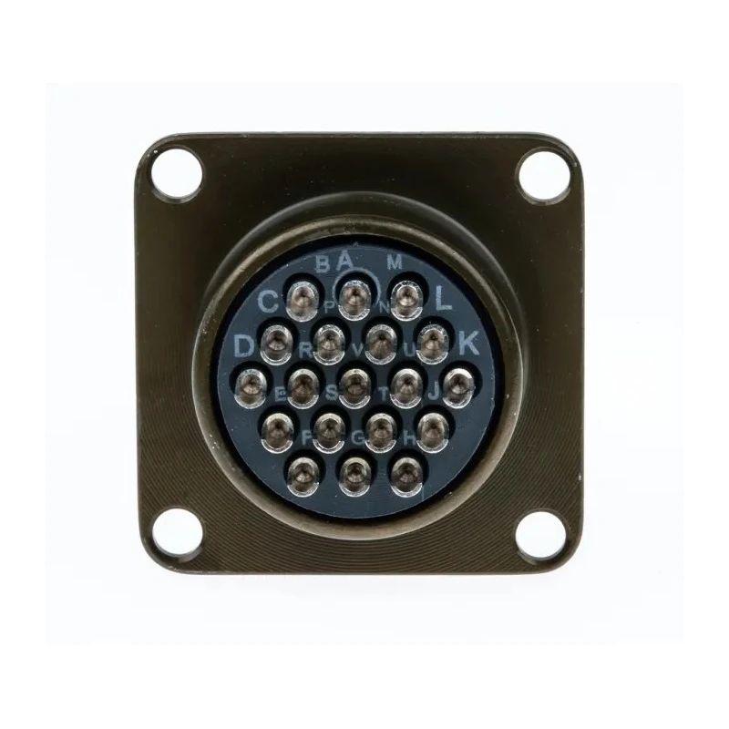 Souriau Sunbank by Eaton MIL Spec Circular Connector 19 Way Panel Mount Copper Alloy Straight Female Male 85102E1419P50
