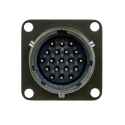 Souriau Sunbank by Eaton MIL Spec Circular Connector 19 Way Panel Mount Copper Alloy Straight Female Male 85102E1419P50