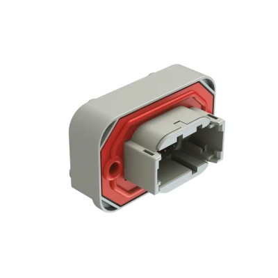 Amphenol Industrial Automotive Connector Male Grey Flange 8 Way Solder Termination 7.5A IP67 ATM13-08PA-BM03