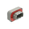 Amphenol Industrial Automotive Connector Male Grey Flange 8 Way Solder Termination 7.5A IP67 ATM13-08PA-BM03