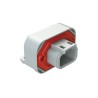 Amphenol Industrial Automotive Connector Male Grey Flange 3 Way Solder Termination IP67 7.5A 41x28.5x39.7mm ATM13-3P-BM03