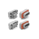 Amphenol Industrial Automotive Connector Male Grey Flange 3 Way Solder Termination IP67 7.5A 41x28.5x39.7mm ATM13-3P-BM03
