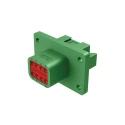 Amphenol Industrial Automotive Connector Male Green Panel Mount 8 Way Crimp Termination AT04-08PC-L012