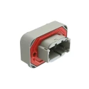 Amphenol Industrial ATM15 Automotive Connector Male Grey Flange 8 Way Solder Termination 7.5A Current Rating ATM15-08PA-BM03