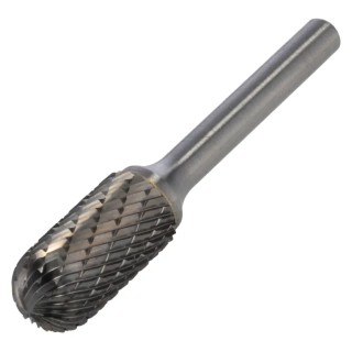 Dormer P805 Series Ball Nosed Cylinder Burr, 12.7 mm Head Diameter, Carbide, 6 mm Shank Diameter, 70 mm Overall P80512.7X6.0