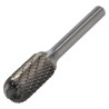 Dormer P805 Series Ball Nosed Cylinder Burr, 12.7 mm Head Diameter, Carbide, 6 mm Shank Diameter, 70 mm Overall P80512.7X6.0