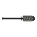 Dormer P805 Series Ball Nosed Cylinder Burr, 12.7 mm Head Diameter, Carbide, 6 mm Shank Diameter, 70 mm Overall P80512.7X6.0